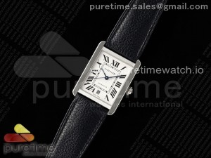 Tank 41 SS APSF 1:1 Best Edition White Dial on Black Leather Strap MIYOTA 9015