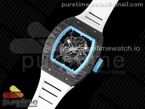 RM055 "Yas Marina Circuit" Real NTPT ZF 1:1 Best Edition on White Rubber Strap NH05A V3