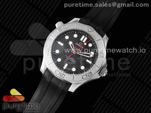 Seamaster Diver 300M Nekton ORF 1:1 Best Edition Black Dial on Black Rubber Strap A8806
