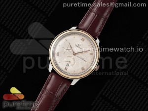 De Ville Power Reserve RG MKF 1:1 Best Edition RG Textured Dial on Brown Leather Strap A8810