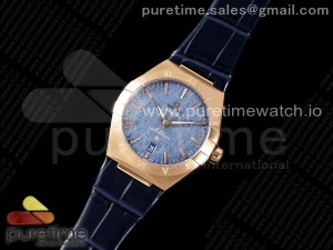 Constellation 39mm RG ASWF 1:1 Best Edition Blue Dial on Blue Leather Strap A8800