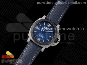 PAM 1663 Carbotech VSF 1:1 Best Edition Blue Dial on Blue Kevlar Composite Strap P.9010 Clone