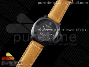 PAM1441 U VSF 1:1 Best Edition Black Dial on Brown Asso Strap P.9011 Super Clone