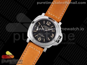 PAM 417 New York SS HWF 1:1 Best Edition on Brown Leather Strap A6497