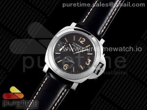 PAM914 SS HWF 1:1 Best Edition on Black Leather Strap Strap A6497