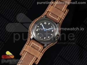 PAM779 Luminor California PVD HWF 1:1 Best Edition on Brown Leather Strap A6497