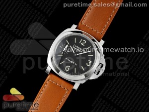 PAM111 R Noob 1:1 Best Edition on Brown Leather Strap A6497 with Y-Incabloc V12