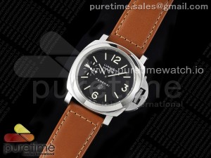 PAM005 P Noob 1:1 Best Edition on Brown Leather Strap A6497 with Y-Incabloc V12