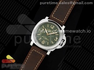 PAM911 T Noob 1:1 Best Edition on Brown Leather Strap A6497 with Y-Incabloc V12