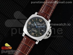 PAM1116 W VSF 1:1 Best Edition Green Dial on Brown Leather Strap P.9010 Clone