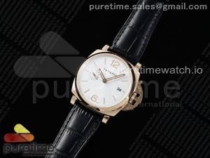 PAM1336 Luminor Due 42mm VSF Best Edition White Dial on Black Leather Strap P900