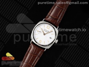 PAM1292 Radiomir Quaranta TTF Best Edition White Dial on Brown Leather Strap A7750
