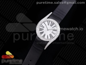 Limelight Gala G0A38160 32mm SS ZF 1:1 Best Edition Silver Dial on Black Fabric Strap Siwss Quartz