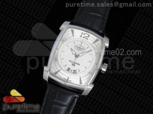 Kalpa Grande Big Seconds Hand SS White Dial on Black Leather Strap A331