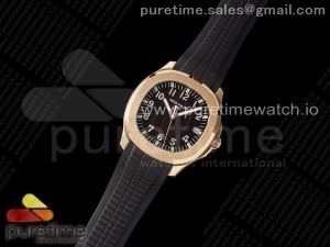 Aquanaut 5167R RG 3KF Best Edition Brown Dial on Brown Rubber Strap A324 Super Clone V2