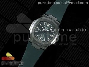 AET Nautilus 5711 Green Ceramic AMGF Best Edition Green Dial on Green Rubber Strap MIYOTA 9015