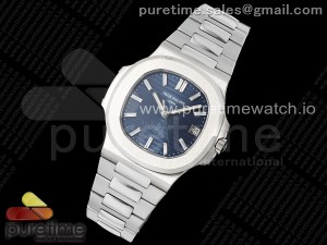 Nautilus 5711 40th Anniversary SS PPF 1:1 Best Edition Blue Dial on SS Bracelet A330