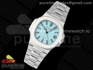Nautilus 5711 SS PPF 1:1 Best Edition Tiffany Blue Dial on SS Bracelet A330