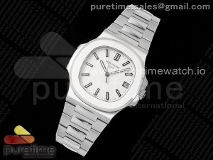 Nautilus 5711 SS PPF 1:1 Best Edition White Dial on SS Bracelet A330
