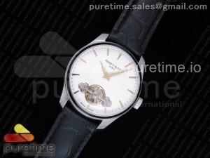 Classic The Erotic Timepiece White Dial YG Markers on Black Leather Strap A23J