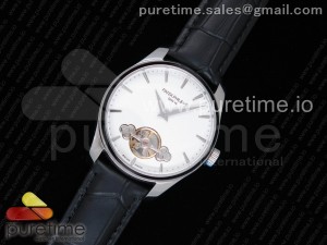 Classic The Erotic Timepiece White Dial SS Markers on Black Leather Strap A23J