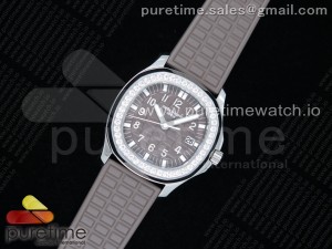 Aquanaut 5067A SS PPF 1:1 Best Edition Gray Textured Dial on Gray Rubber Strap AE23