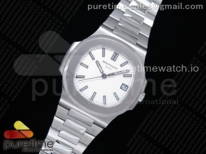 Nautilus 5711/1A GRF Best Edition White Textured Dial on SS Bracelet A324