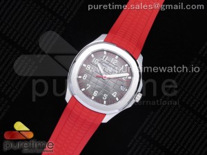 Aquanaut 5167A Singapore Edition SS ZF 1:1 Best Edition Red Second Hand on Red Rubber Strap 324CS