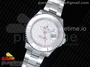 Yacht-Master 116622 GMF 904L Steel 1:1 Best Edition Silver Dial Red Hand on Bracelet A2824