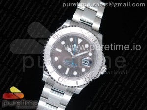 Yacht-Master 116622 GMF 904L Steel 1:1 Best Edition Gray Dial Blue Hand on Bracelet A2824