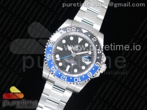 GMT-Master II 116710 BLNR Black/Blue Ceramic 1:1 EWF Best Edition on SS Bracelet A2836