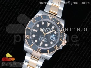 Submariner 116613 LN GMF Best Edition Wrapped Gold Black Dial on SS/YG Bracelet SA3135