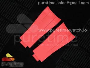 RBF 1:1 Rubber B Red Vulcanized Rubber Strap for Rolex Sea Dweller 126600 & 126603 (Free Screwdriver)
