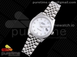 New DateJust 41 126334 SS REF 1:1 Best Edition White Dial Diamonds Markers on Jubilee Bracelet A3235 Clone