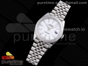 New DateJust 41 126334 SS REF 1:1 Best Edition White Dial Stick Markers on Jubilee Bracelet A3235 Clone