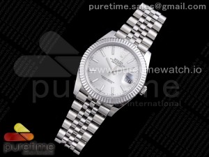 New DateJust 41 126334 SS REF 1:1 Best Edition Silver Dial Stick Markers on Jubilee Bracelet A3235 Clone
