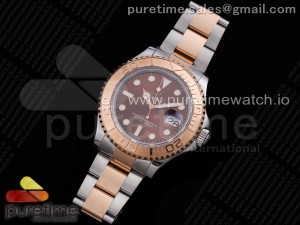 Yacht-Master 116621 SS/RG GMF 316L Steel Brown Dial on SS/RG Bracelet A2836