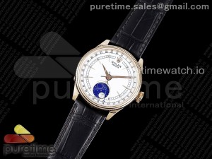 Cellini 50535 Moonphase RG JDF Best Edition White Dial on Brown Leather Strap A3195