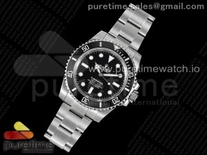 Submariner 114060 No Date Black Ceramic 904L Steel VSF 1:1 Best Edition VS3130