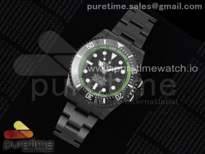 Blaken Deepsea Green 116660 PVD All Black JDF Best Edition on PVD Bracelet A2824