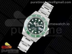 Submariner 116610 LV Green Ceramic King 1:1 Best Edition 904L SS Case and Bracelet VS3135