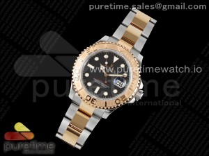 Yacht-Master 126621 SS/RG APSF Best Edition Black Dial on SS/RG Bracelet A3235
