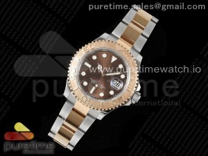 Yacht-Master 126621 SS/RG APSF Best Edition Brown Dial on SS/RG Bracelet A3235
