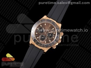 Daytona 116515 Clean 1:1 Best Edition Chocolate Dial Lume Markers on Oysterflex Strap SA4130 V2