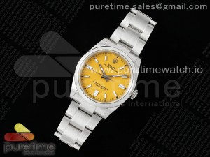 Oyster Perpetual 126000 36mm VSF 1:1 Best Edition 904L Steel Yellow Dial VS3235
