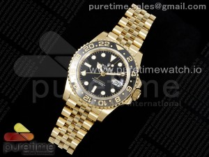 GMT Master II 126718 GRNR JDF 1:1 Best Edition Black Dial on YG Jubilee Bracelet SH3285 CHS