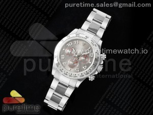 Daytona 116509 QF 1:1 Best Edition Gray Numeral Dial on SS Bracelet SH4130 V3 (Gain Weight)