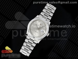 Day Date 36 SS TWSF Best Edition Silver Dial on SS Bracelet A2836