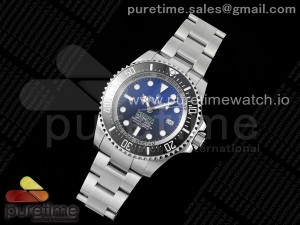 Sea-Dweller 126660 'D-Blue' JDF Best Edition 904L SS Case and Bracelet A2824