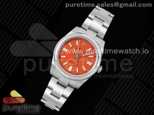 Oyster Perpetual 124300 41mm DIWF 1:1 Best Edition 904L Steel Orange Dial A3230